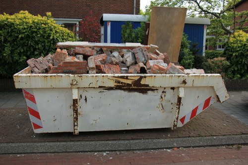 Professional hoarder clearance team at work in Somers Town