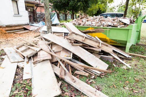 Professional hoarder clearance team at work in Clerkenwell