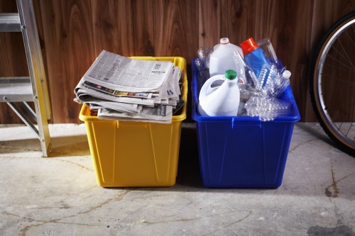 Clearing cluttered living space in Collier Row home