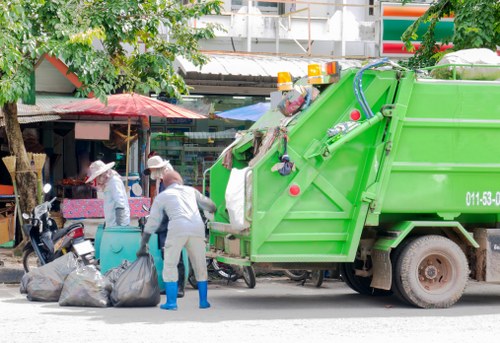 Community support services assisting in hoarder clearance efforts