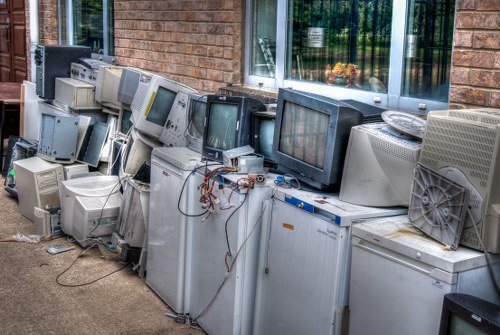 Organized and sanitized area following hoarder clearance in Forest Hill.