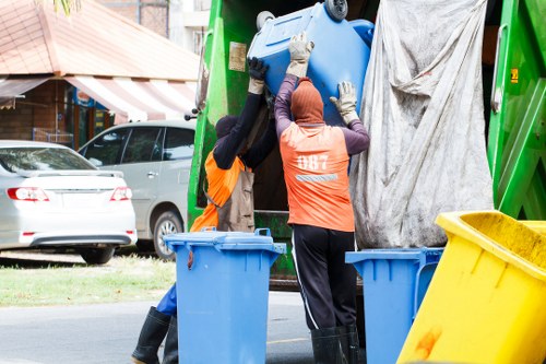 Before and after images of hoarder clearance in West Harrow