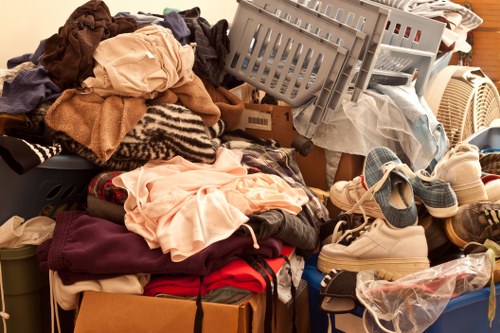 Cleared and organized room after hoarder clearance in Petersham