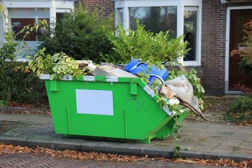 Professional team conducting hoarder clearance